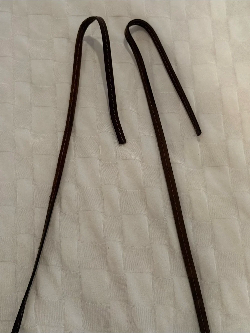 Vintage Genuine Leather 2 Bottle Wine Carrier Cognac Brown w/ Divider And Strap